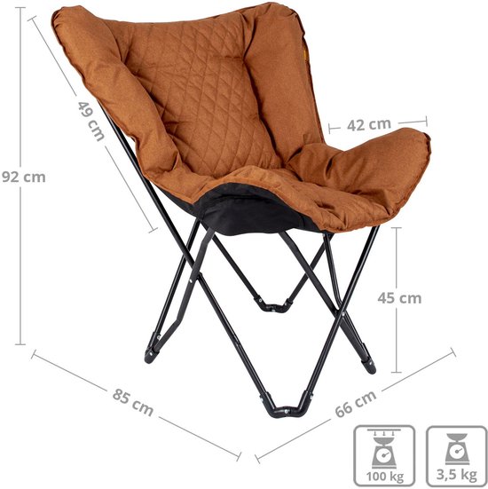 Bo-Camp - Industrial - Vlinderstoel - Himrod - Cationic - Clay van Bo-Camp — afbeelding 5