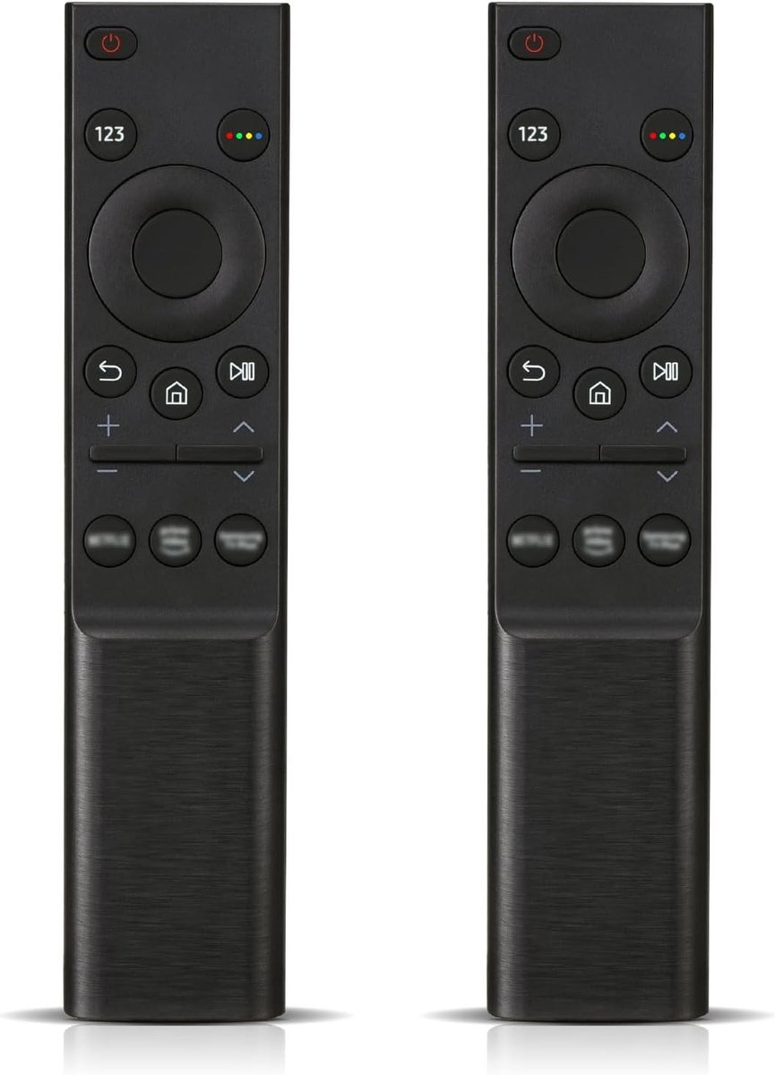 Vervangende Afstandsbediening voor Samsung TV - Set van 2 Infrarood Afstandsbedieningen voor QLED, OLED en Curved HDTV 4K/8K Smart TV's met Ergonomisch Ontwerp