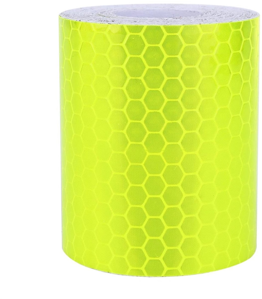 Reflecterende stickers van 300 cm, zelfklevend reflecterend plakband voor auto's en aanhangers, groene reflectorband voor veiligheid en zichtbaarheid