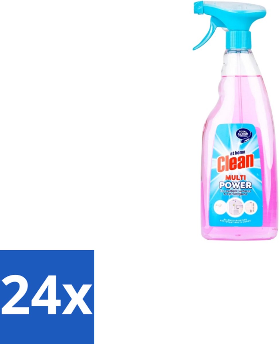 24 x At Home Alles Reiniger Spray 750 ml - Allesreiniger - Reinigingsmiddel - Vuil Verwijderen - Vet Verwijderen - Schone Geur