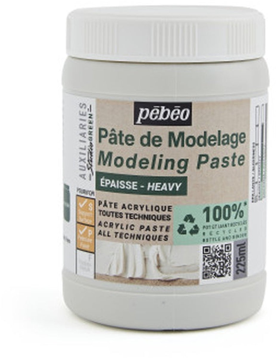 Pebeo Heavy Modeling Paste, Studio Green 225ml