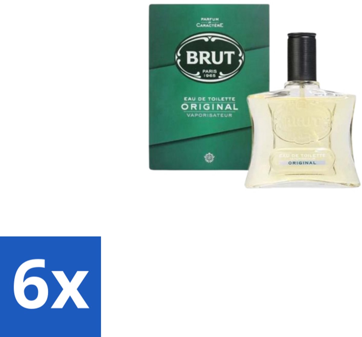 6 x Brut Original Eau de Toilette Spray 100 ml - Brut Original - Eau De Toilette - Geur - Parfum - Lavendel