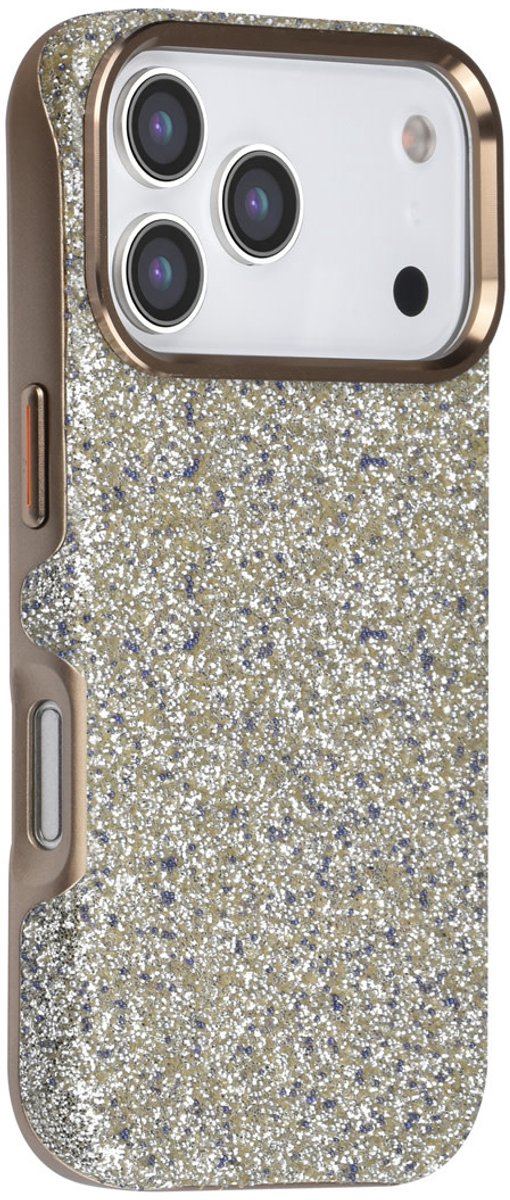 TUNIQ telefoonhoesje voor Apple iPhone 17 Pro - glitter - Zilver