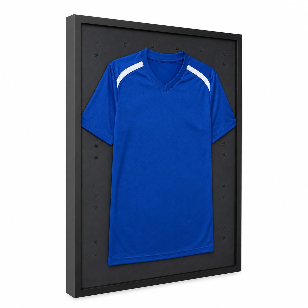 Shirtvitrine – Shirt Display Case – Zwart – 90 x 60 x 6,5 cm – Wandmontage – Voor Voetbalshirt, Sportshirt & Memorabilia - Inlijsten Voetbal Shirt
