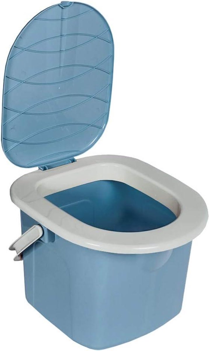 Mobiel Toilet - Camping Toilet - Kamperen en Reizen - Draagkracht 120 kg - 155 liter - Lichtblauw