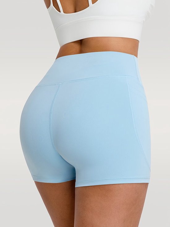 Currero Pilates Pak Dames - Yoga - Buttshaper - Gym - Fitness - Butt Lift - Bil Vergrotend - Heup Liftend - Yogakleding - Lichtblauw S — afbeelding 4
