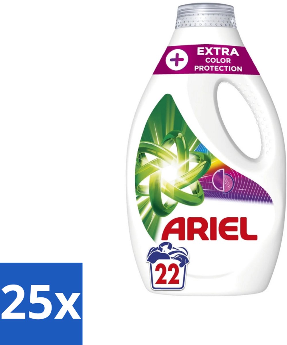 Ariel – Vloeibaar Wasmiddel – Extra Color Protection – 990 ml – 22 wasbeurten - Bulkverpakking - 25 stuks