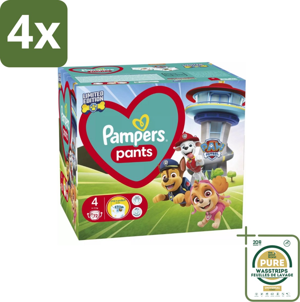 Pampers luierbroekjes maat 4 | 72 stuks