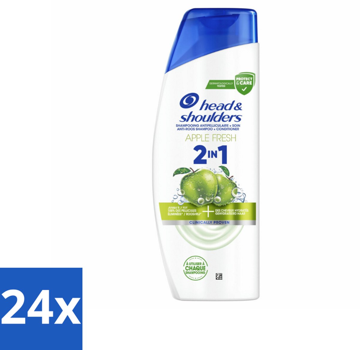 24 x Head & Shoulders – 2-in-1 – Apple Fresh – 300 ml - Anti-roos Shampoo - 2-in-1 Shampoo - Apple Fresh Shampoo - Shampoo Tegen Roos - Verfrissende Shampoo