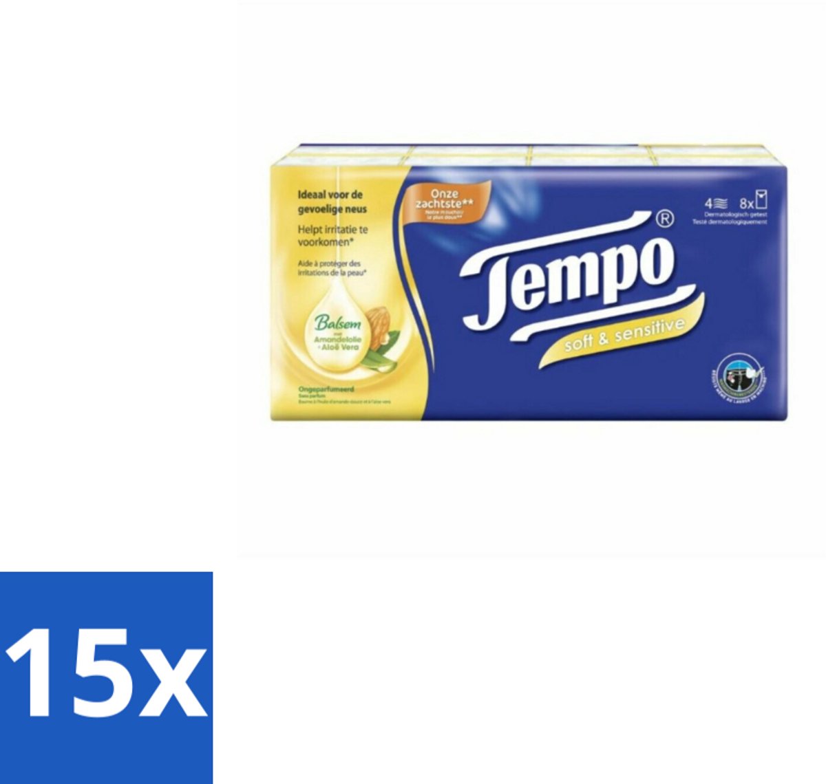 15 x Tempo – Zakdoekjes – Plus - Koffie - Koffiezetapparaat - Koffiezetapparaat
