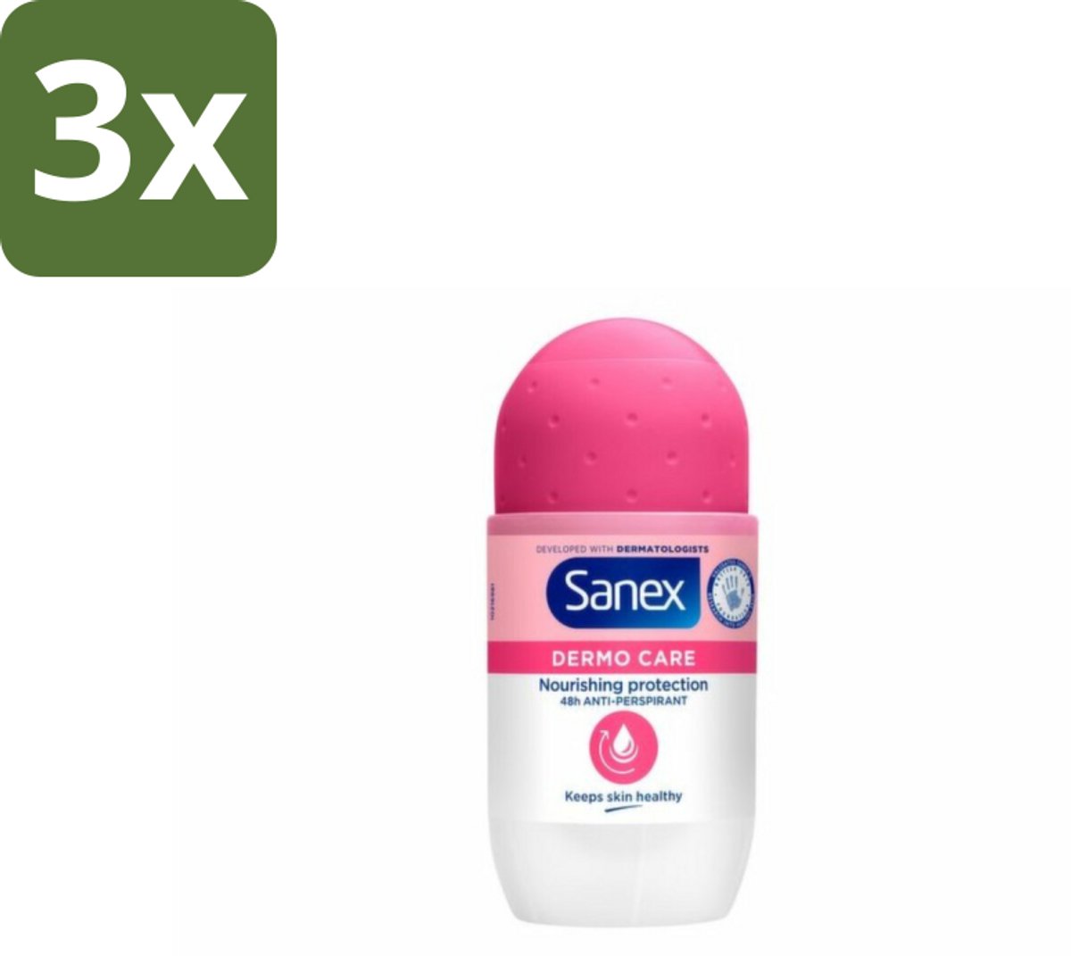 3 x Sanex – Deodorant Roller – Dermo Care 48H Antiperspirant - 50 ml - Koffie - Koffiezetapparaat - Koffiezetapparaat