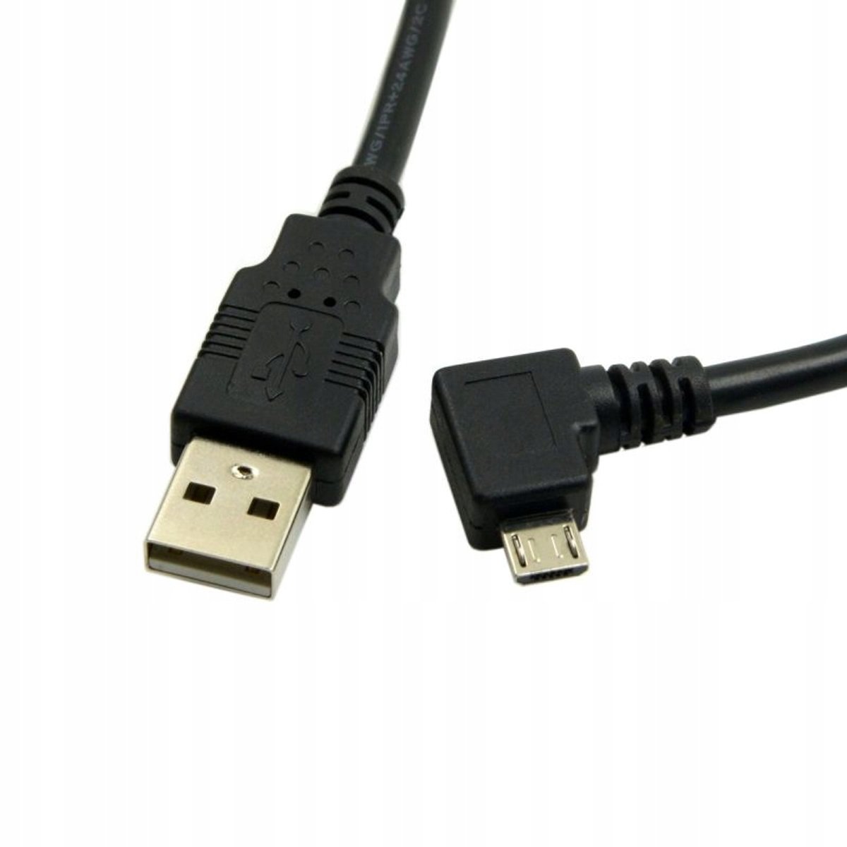 MicroUSB Hoek USB naar Micro USB Kabel 5M Links
