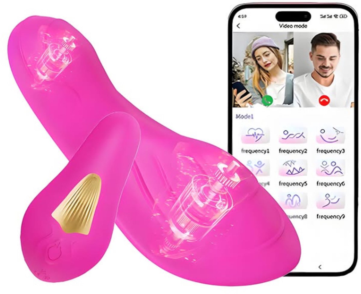 Power Escorts App Control Butterfly Panty Vibrator – Draadloos – Oplaadbaar – Roze