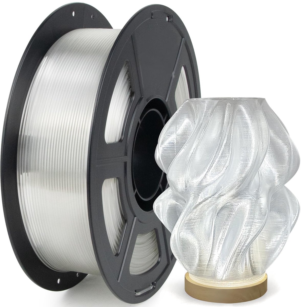 IEMAI PETG Filament 1.75mm 1KG, High Speed Transparant PETG 3D-printerfilament, Maatnauwkeurigheid +/- 0,02 mm - ShopVlot