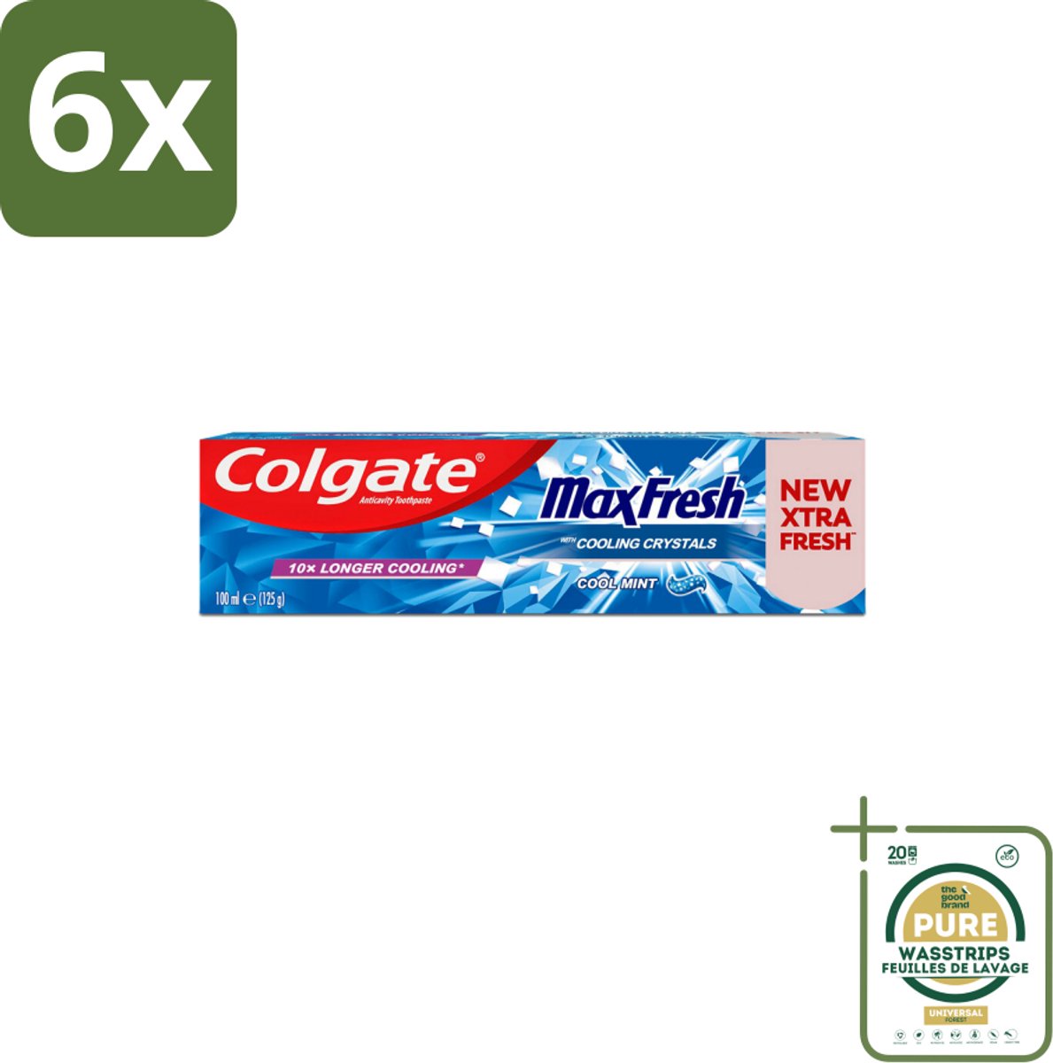 Colgate Tandpasta Maxfresh Coolmint 100 ml - Voordeelverpakking - 6 stuks - Mondhygiëne - Cariës bestrijden