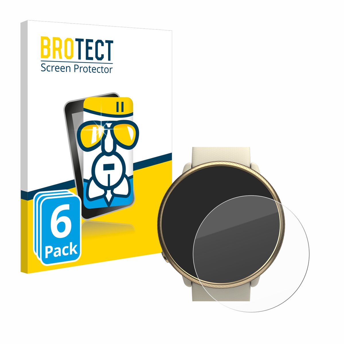 Screenprotector 6 Stuks voor Polar Ignite 2 Beschermglas transparant