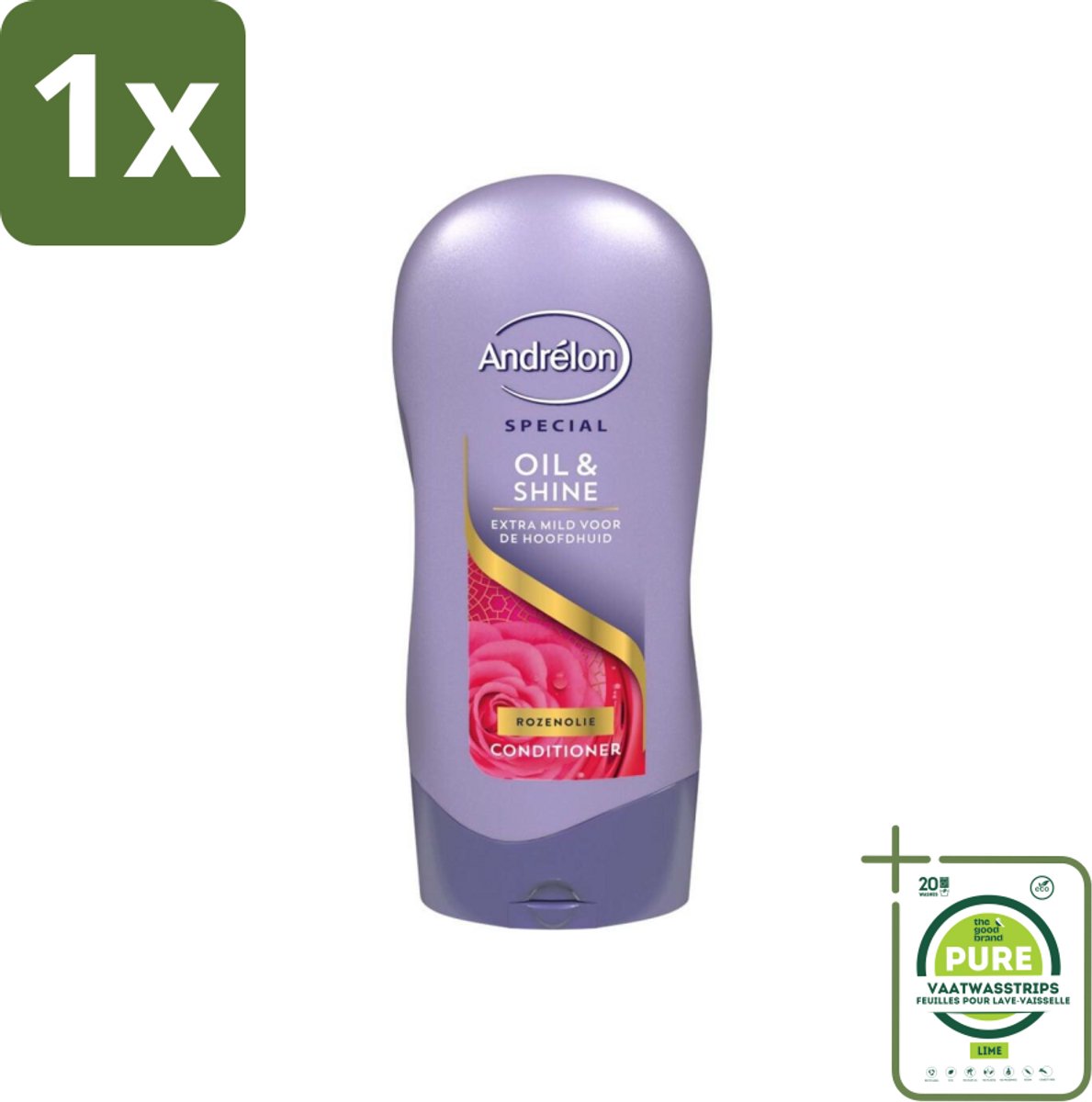 1 x Andrélon Conditioner Oil & Shine 300 ml - Haarkleur - Haartype - Haarschade - Haarschubben - Haartype