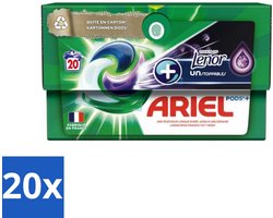 Ariel Original - Touch of Lenor Unstoppables - Wasmiddelcapsules - Pods+ - Witte en Gekleurde Was - 20 Wasbeurten