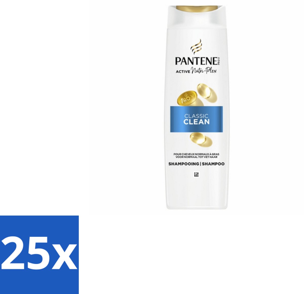 Pantene – Shampoo – Classic Clean – 400 ml - Bulkverpakking - 25 stuks