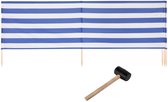 Garronda 5m Strand Windscherm Met Stokken - Windscherm Strand – Windscherm – Camping – Strepen-1 - LA-EX-Wb-5m