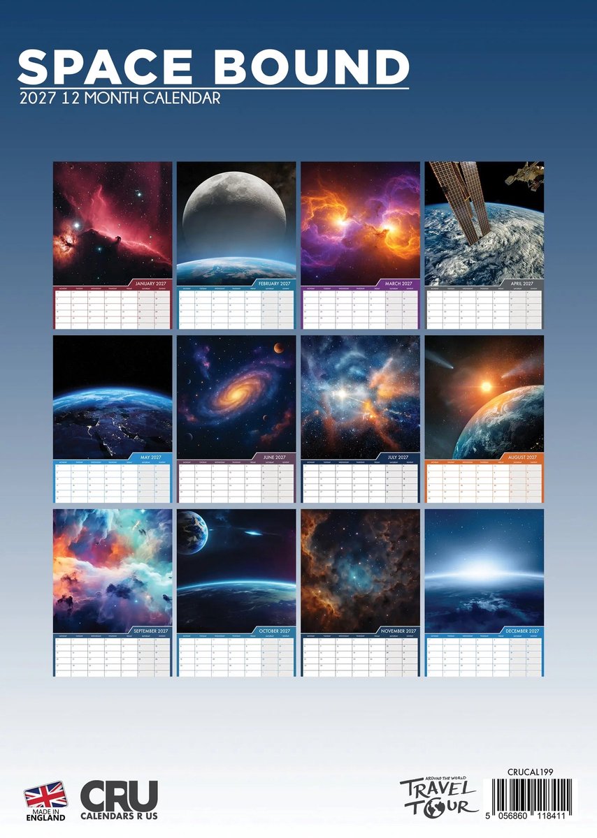 Space Bound A3 Kalender 2027