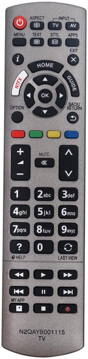 Elzusha - Vervangende Afstandsbediening voor Panasonic TV
