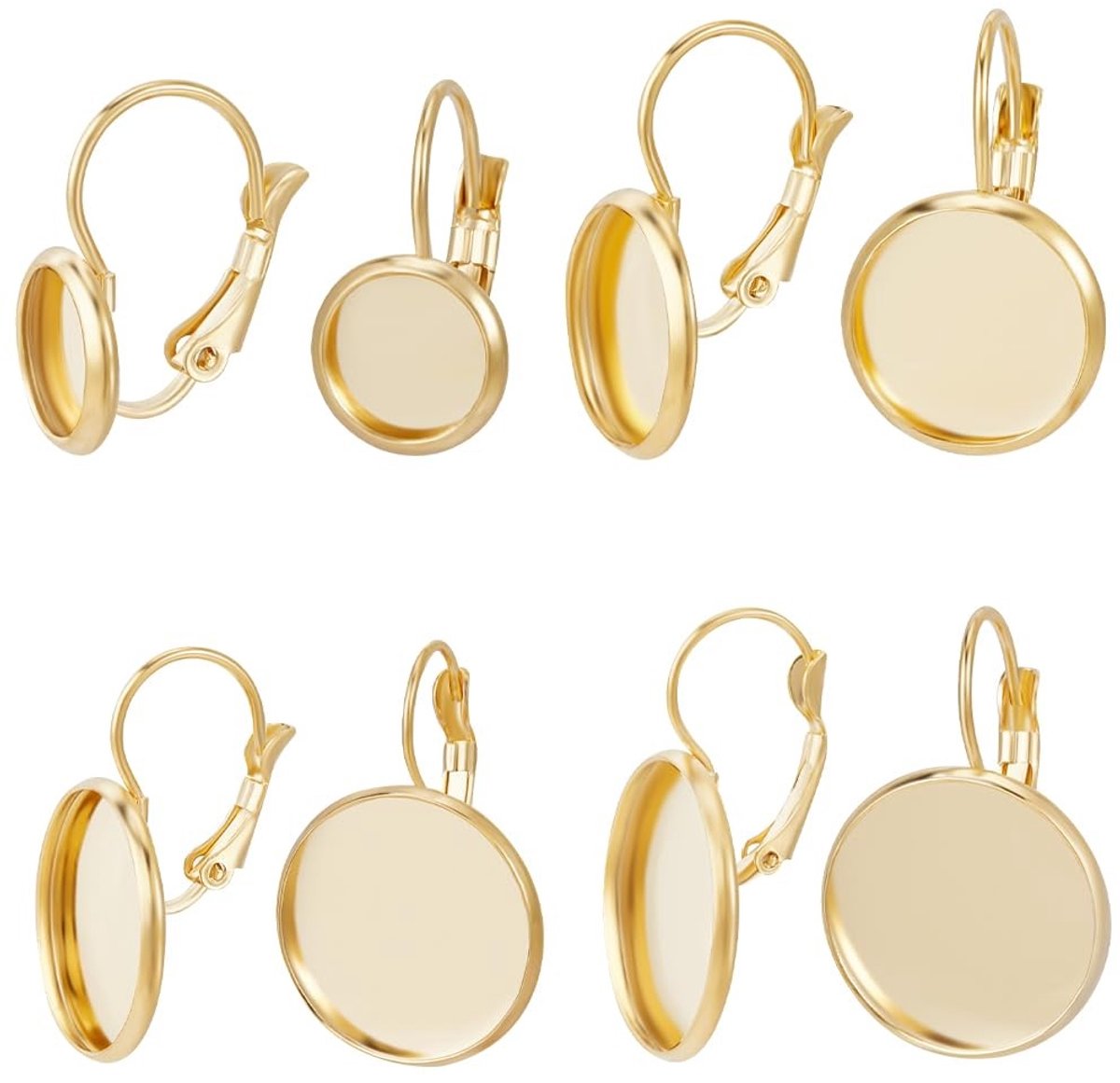 Elzusha - Set van 24 Stuks Earring Findings voor DIY Sieraden