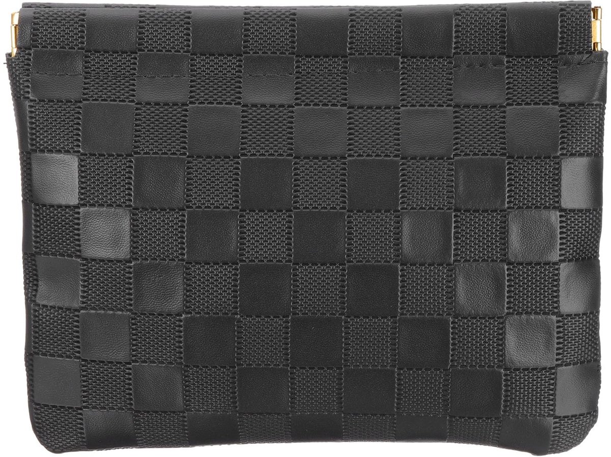 Elzusha - Mini Leren Makeup Tas met Drukknoop Sluiting, Waterproof en Handzaam