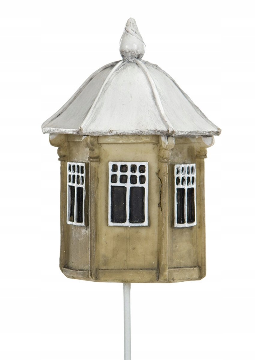 Decoratie Huisje voor Potten en Kransen - Beige
