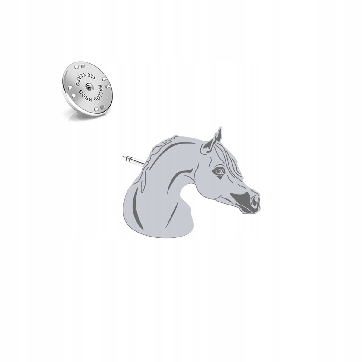 Zilveren Broche Arabisch Paard 925 - Uniek Damescadeau