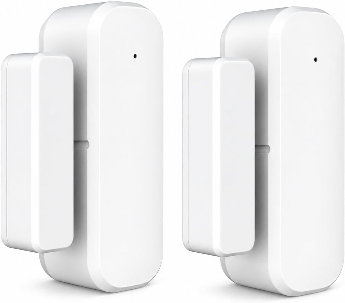 WiFi Deursensor met app‑meldingen, slim deur‑ en raamalarm voor thuisbeveiliging, ontvang direct meldingen op uw telefoon bij geopende deuren of ramen, 2 Stuk