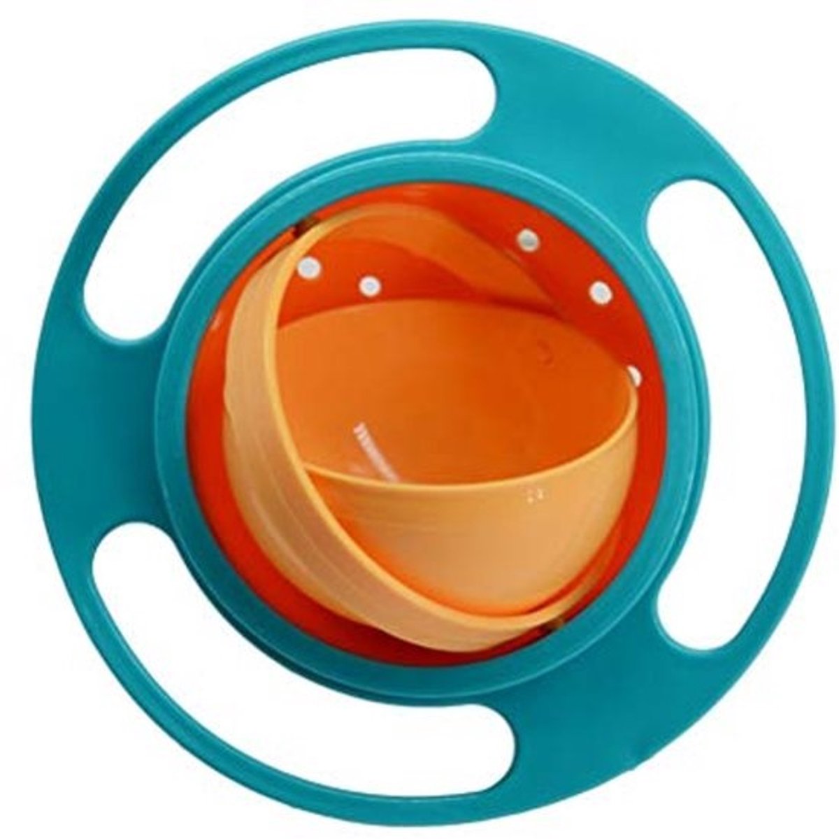 360 Graden Draaibare Babyschaal met Deksel - Schattige Gyroscoopkom voor Kinderen