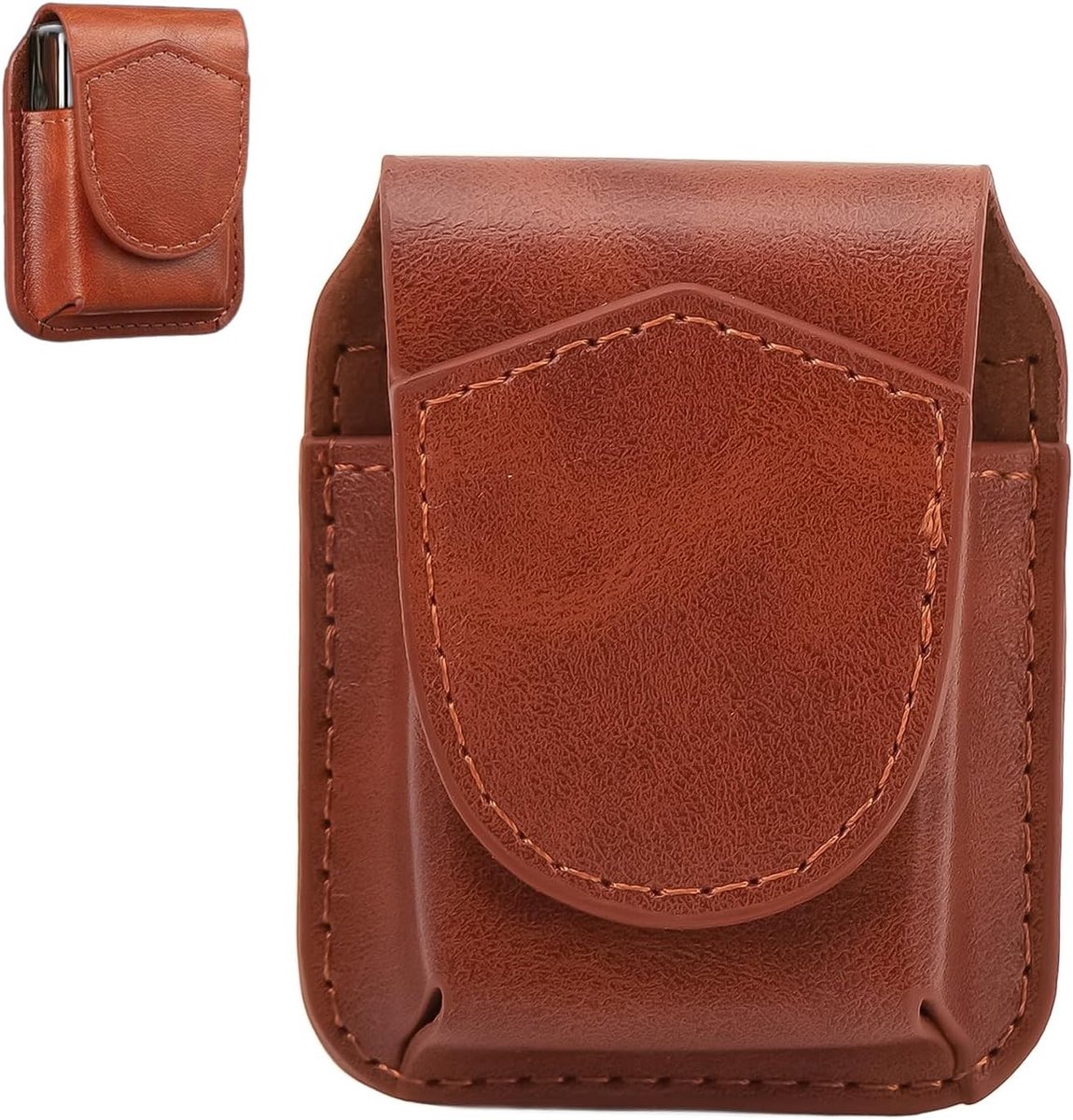 Leren Lighter Case voor 3 Inch Aanstekers, Met Magnetische Sluiting en Veilige Lock, Ideaal voor Mannen en Vrouwen