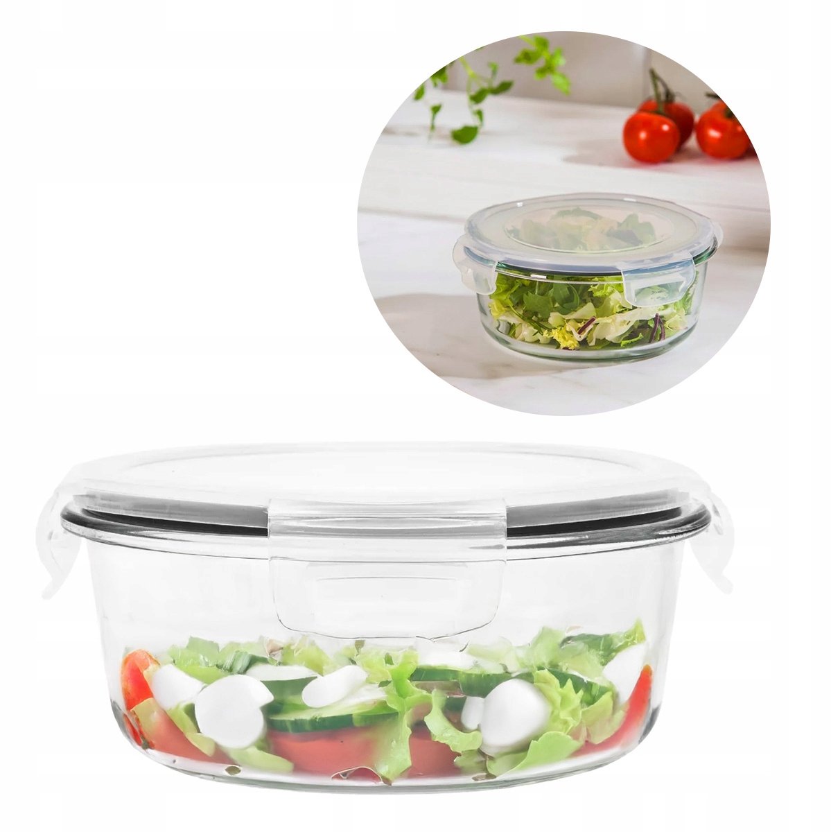 Altom Design Glazen Voedselcontainer Vers 0,95L - Lunch & Salade