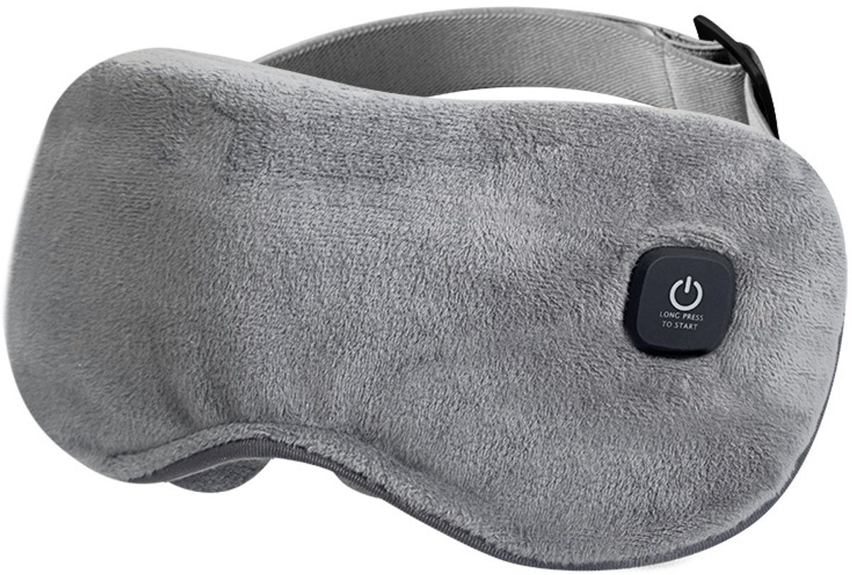 Radiant verwarmde oogmasker, elektrisch verwarmd oogkompres, oogkompreskussen met 3 temperatuurstanden, met timerfunctie, afneembaar oogkompres, geschikt voor zowel mannen als vrouwen, helpt bij het inslapen