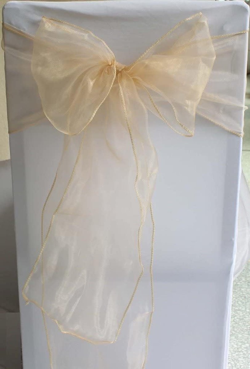 Strikken doop party decoratie bruiloft (licht goud)
