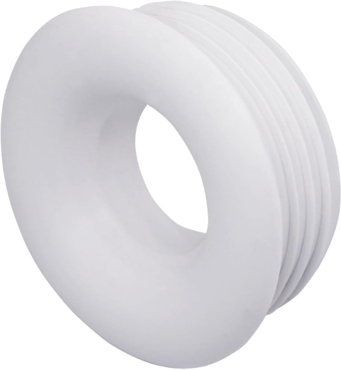 (2 stuks) Wit 50 x 25 mm rubberen huls voor afvoerpijp, pijprubberen connector, pijpadapter, rubberen reductiemiddel