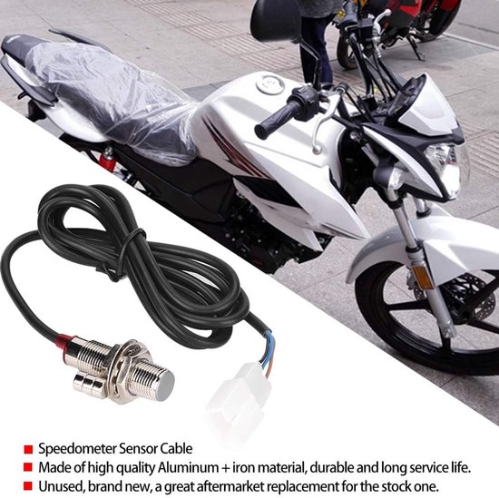 Sensor Kabel Motorfiets Digitale Snelheidsmeter Kilometerteller Sensor Kabel Met 3 Magneet voor Motorfiets Digitale Kilometerteller Snelheidsmeter — afbeelding 2