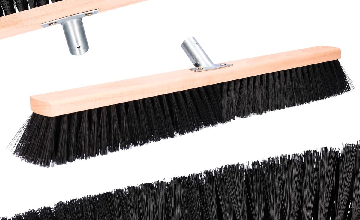 Buitenbezem 60 cm Straatbezem Parlour Borstel, Stofbezem, Huishoudelijke, Industrieel Bezem Hand-Held Houten Bezem Hal, Tuinbezem Hand, Binnenbezem Voor Straten En Bestratingen