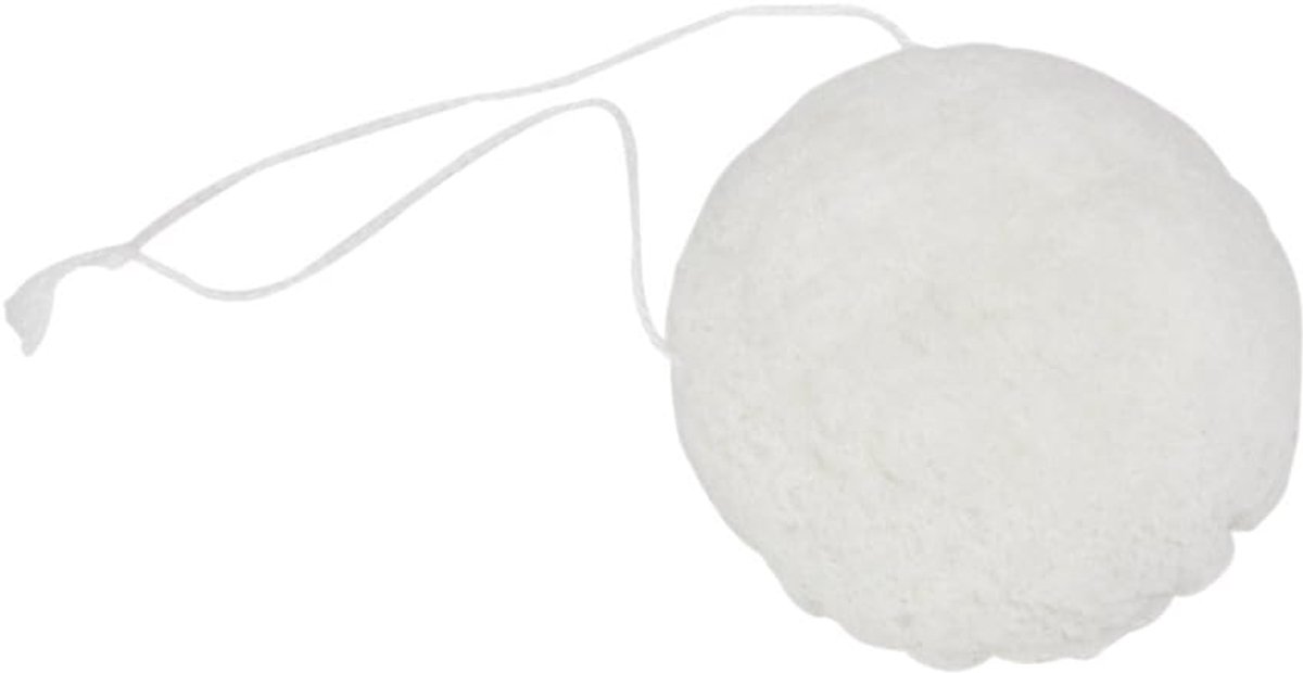 Konjac gezichtsreiniging Pad Spons Wassen Cosmetische Wassen Bladerdeeg (wit)