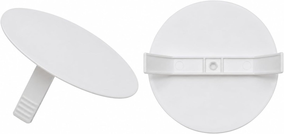 wit, rond, Ø 85 mm, voor Ø 70 mm inbouwdozen, 5 stuks