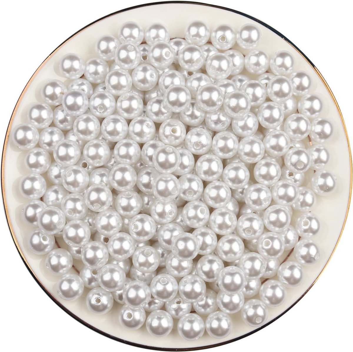 Kunstparels, 200 stuks 12mm Ronde Losse Parels voor DIY Projecten, Cadeaus, Sieraden Maken, Vaasvulling, Make-up Doos & Bruiloftsdecoratie