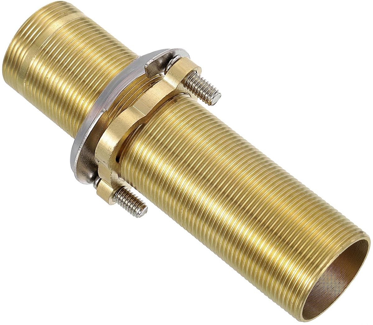 Kraanverlengschacht 4,7 inch x 1,25 inch messing buis zekeringsmoer-set verlengschroefdraad verlengt de vaste hoge voet met moer en afdichting kraanarmaturen