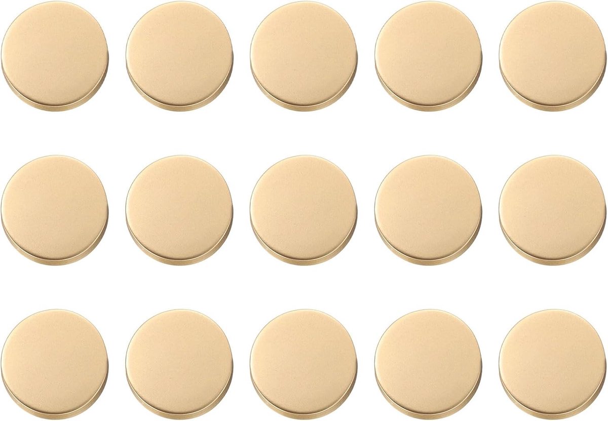 Knopen, 10 mm, zinklegering, platte schacht, naaiwerk, reserveknopen voor kleding, decoratie, doe-het-zelf accessoires, mat goud
