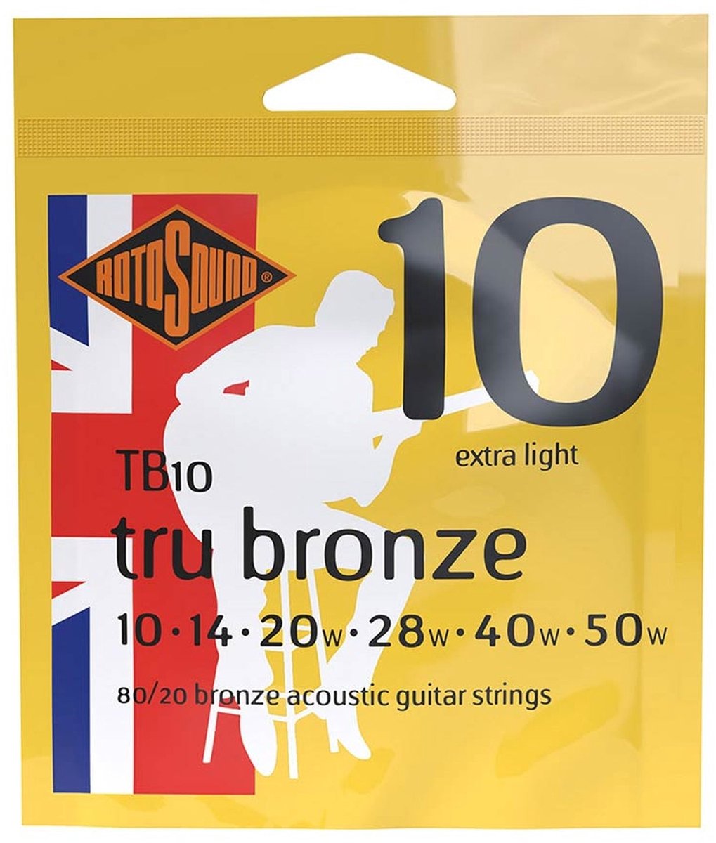 Rotosound TB10 Tru Bronze 010 snaren set akoestisch
