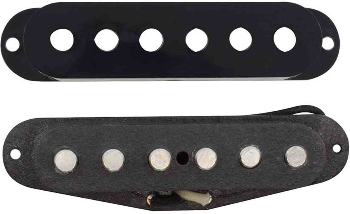 Gotoh GPU-STCLABNX Classic Alpha Single Coil ST Pickup - Alnico 5 staafmagneten, hals, zwart