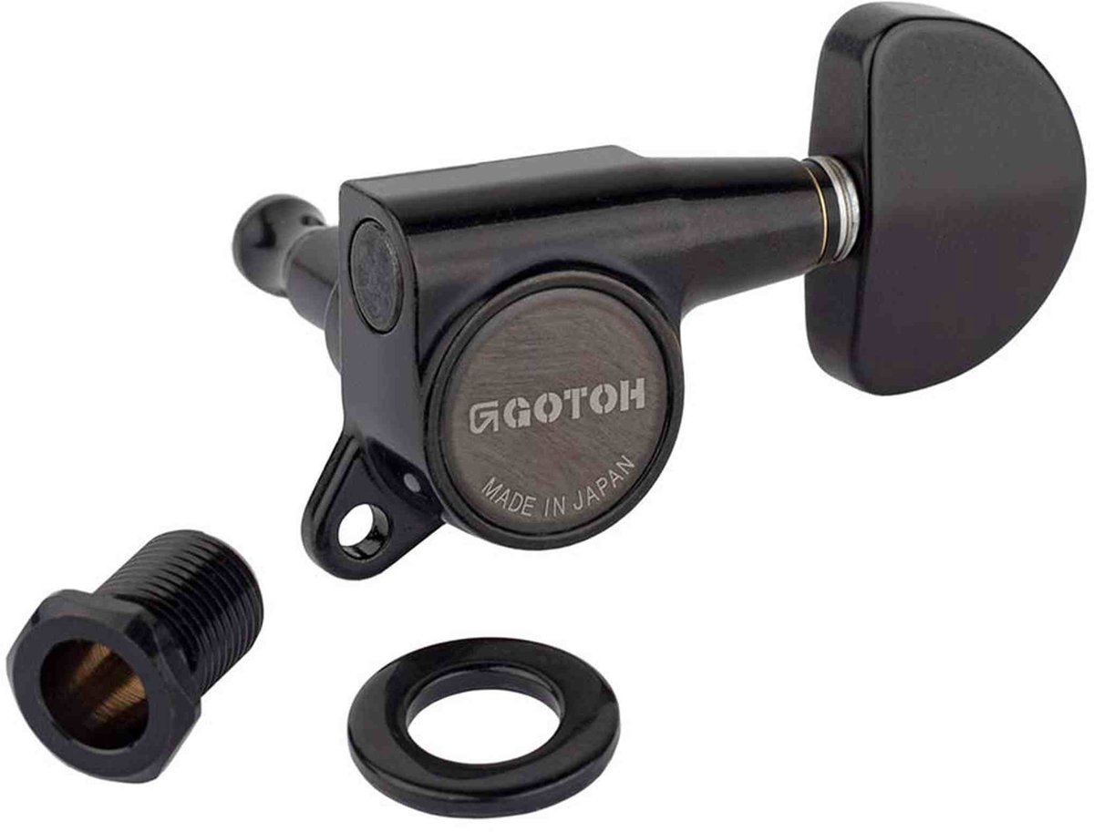 Gotoh GTH13874 SG381 stemmechanieken met B20 knoppen, 3L3R, cosmo zwart