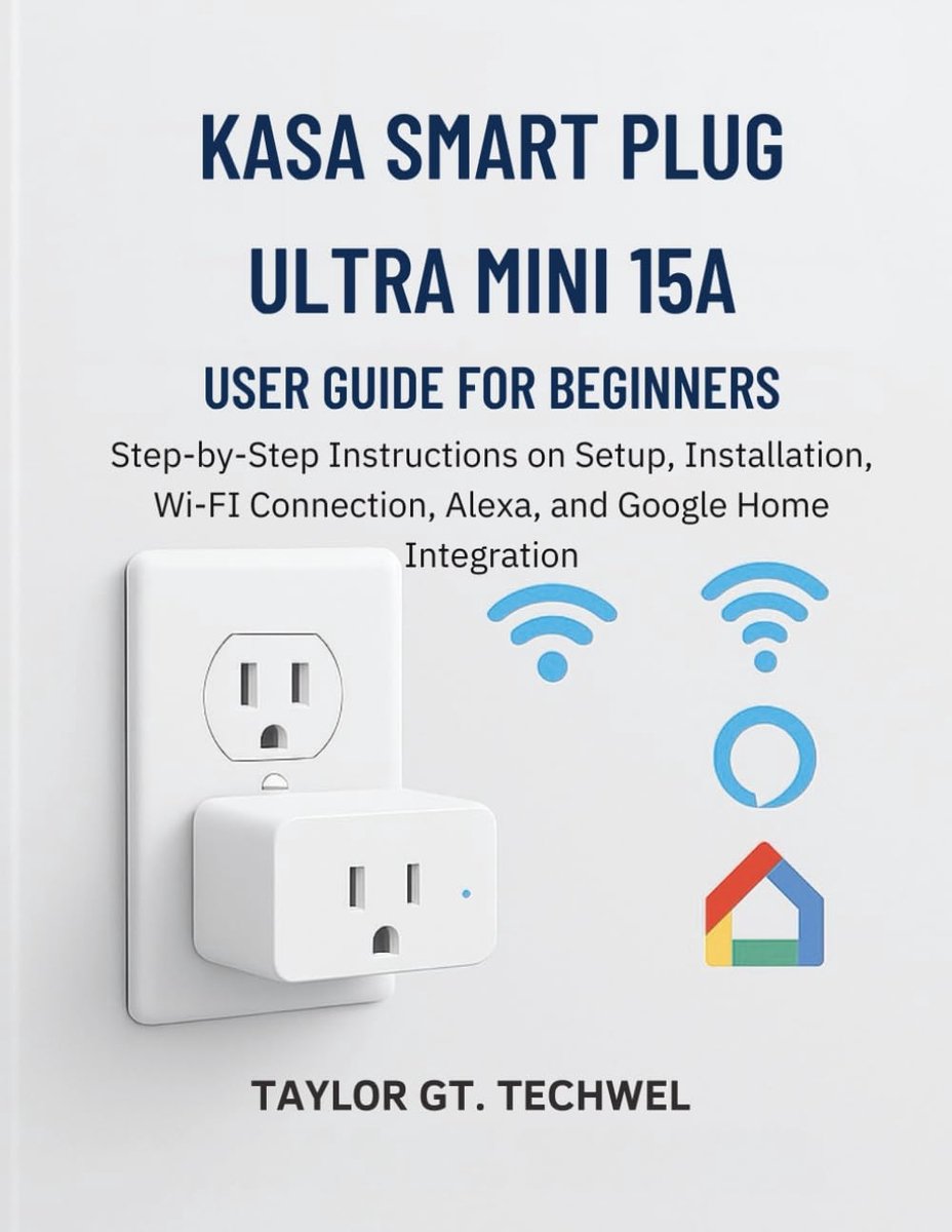 SnelShoppen - Kasa Smart Plug Ultra Mini 15A - Slimme Stekker voor Thuis - Eenvoudige Installatie, Wi-Fi Verbinding, Geschikt voor Alexa en Google Hom