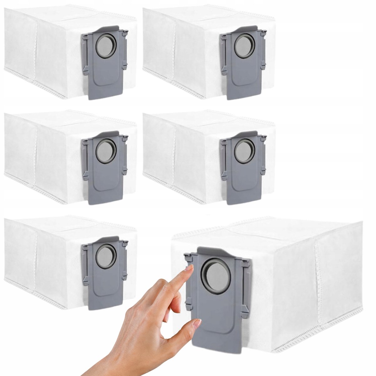 AreoSe - Stofzuigerzakken voor Roborock Q Revo Pro / S / MaxV / Pro / S8 maxV Ultra - 6 stuks