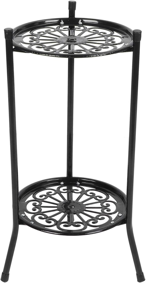 25 * 25 * 50cm Plant Pot Stand, Plant Display Multi Tier Bloem Planken Stands, voor Woonkamer Hoek Balkon Kantoor Gazon Patio(zwart)